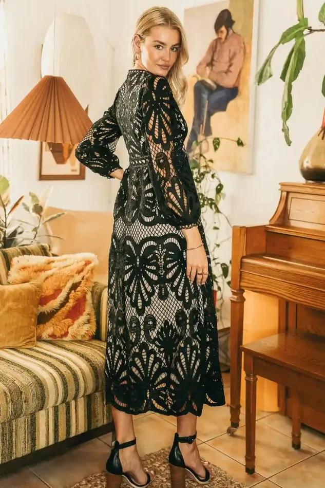 Bohme Dresses Geraldene Lace Dress In Black 8211 FINAL SALE Black 8211 Women Bohme Dresses Geraldene Lace Dress In Black 8211 FINAL SALE Black 8211 Women
