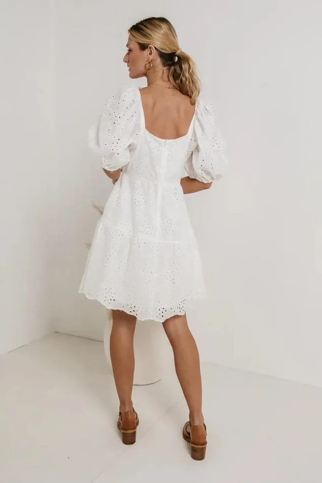 Bohme Dresses Jaime Eyelet Mini Dress In White White 8211 Women Bohme Dresses Jaime Eyelet Mini Dress In White White 8211 Women