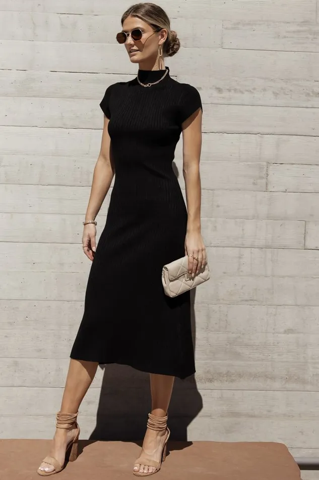 Bohme Dresses Kimi Bodycon Dress In Black 8211 FINAL SALE Black 8211 Women Bohme Dresses Kimi Bodycon Dress In Black 8211 FINAL SALE Black 8211 Women