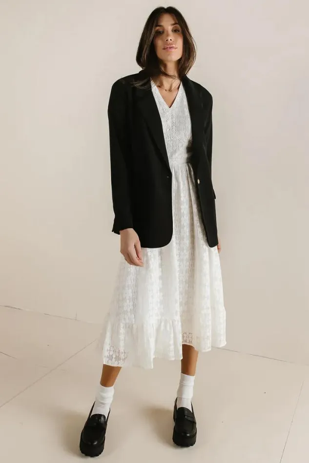 Bohme Dresses Kyomi Floral Lace Dress Ivory 8211 Women