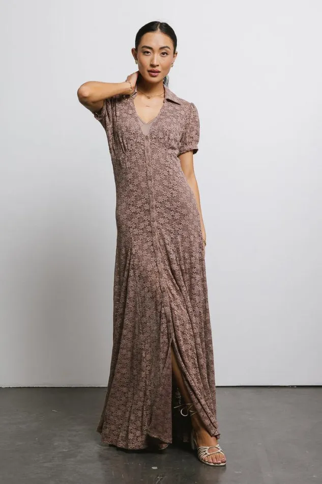 Bohme Dresses Lace Button Up Dress In Mocha Mocha 8211 Women Bohme Dresses Lace Button Up Dress In Mocha Mocha 8211 Women