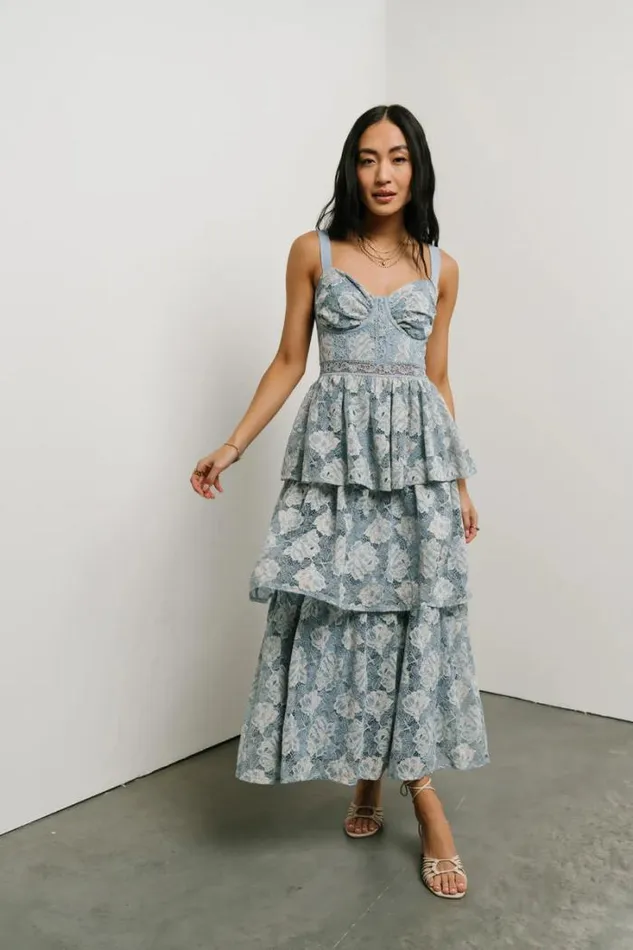 Bohme Dresses Leighton Floral Lace Dress Blue 8211 Women