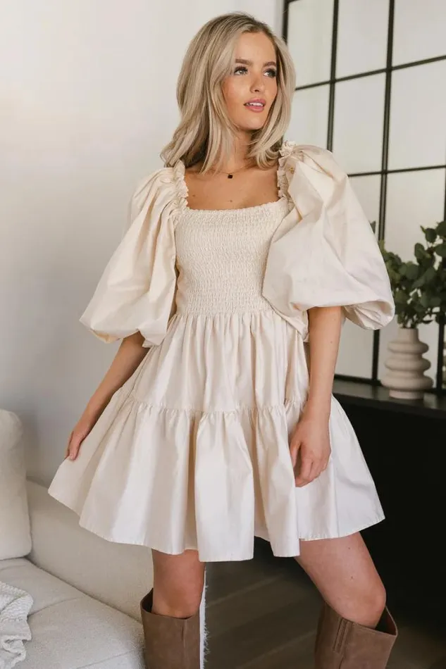 Bohme Dresses Litzy Mini Dress In Beige Beige 8211 Women
