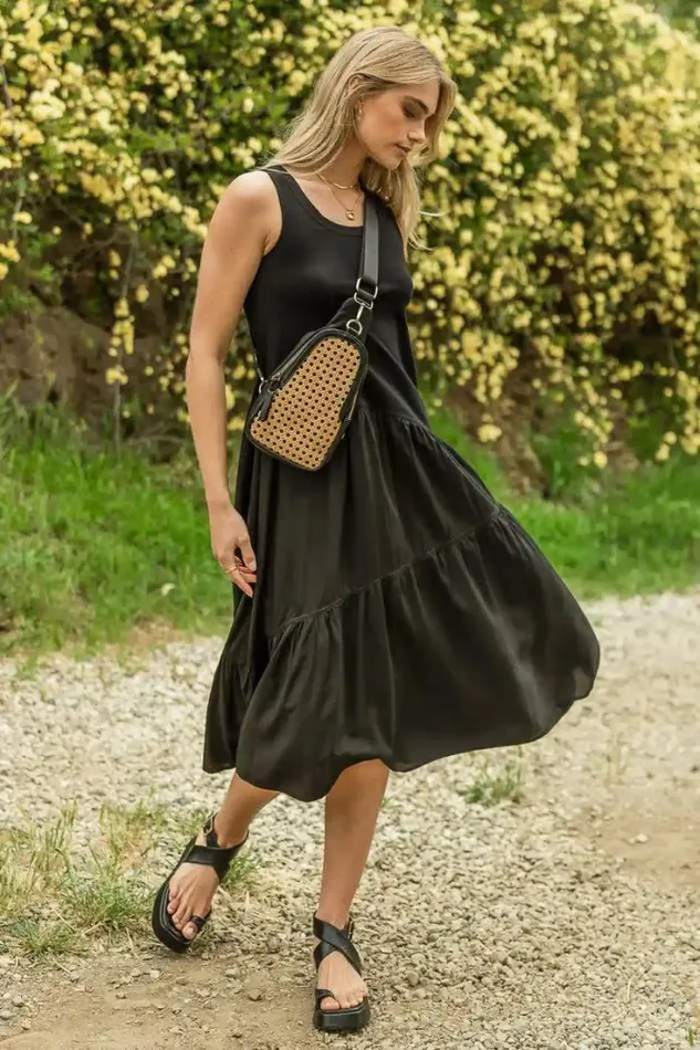 Bohme Dresses Natalie Midi Dress In Black Black 8211 Women