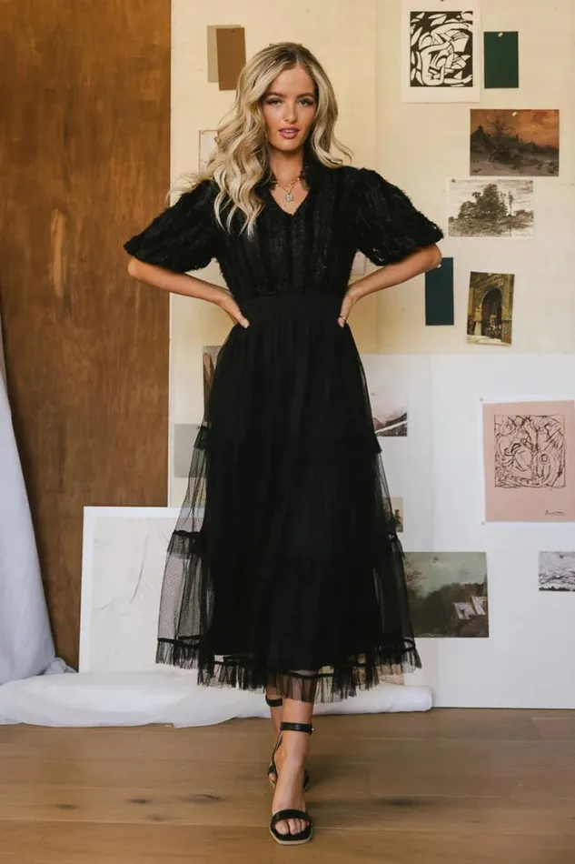 Bohme Dresses Padme Mesh Midi Dress In Black Black 8211 Women Bohme Dresses Padme Mesh Midi Dress In Black Black 8211 Women