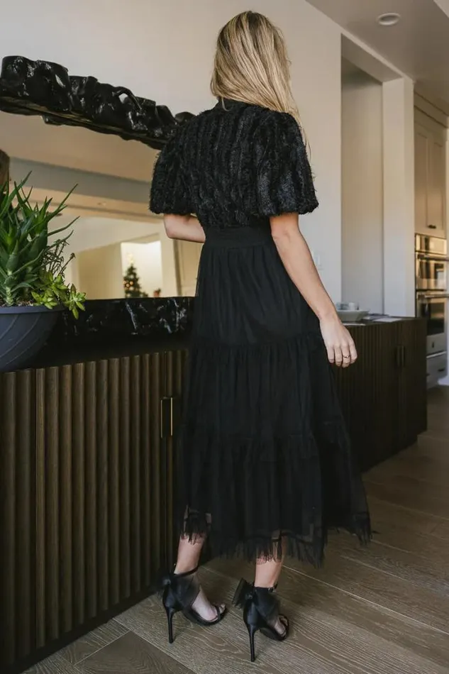 Bohme Dresses Padme Mesh Midi Dress In Black Black 8211 Women Bohme Dresses Padme Mesh Midi Dress In Black Black 8211 Women