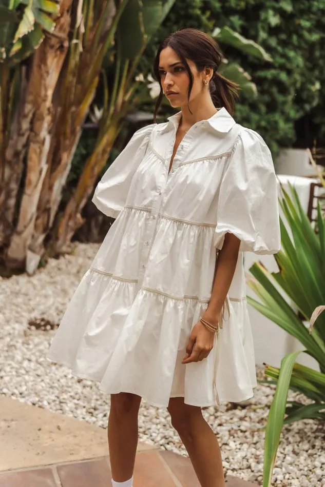 Bohme Dresses Savannah Mini Dress In White White 8211 Women
