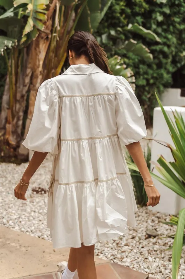 Bohme Dresses Savannah Mini Dress In White White 8211 Women Bohme Dresses Savannah Mini Dress In White White 8211 Women