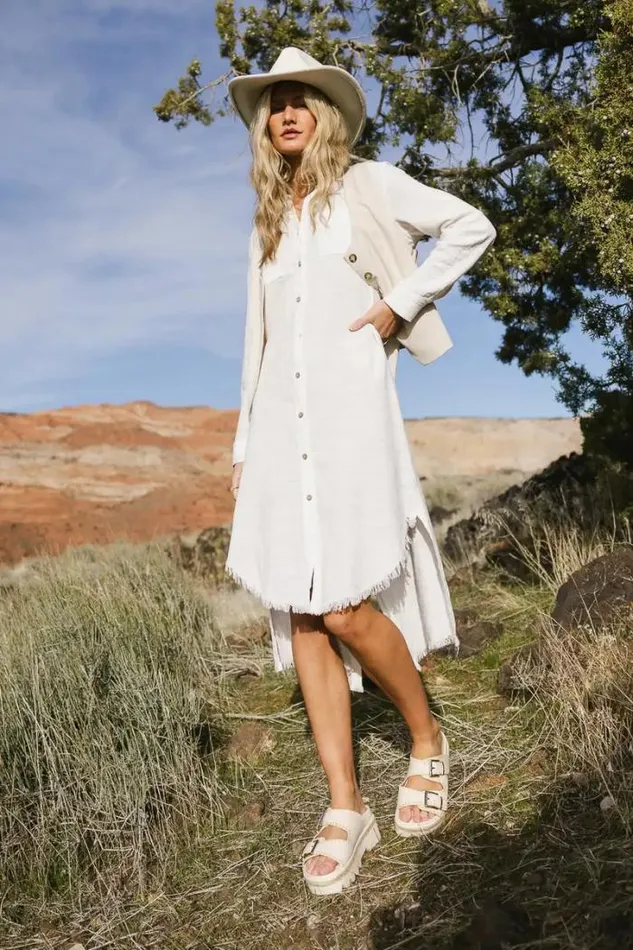 Bohme Dresses Winnie Button Up Dress In White White 8211 Women Bohme Dresses Winnie Button Up Dress In White White 8211 Women