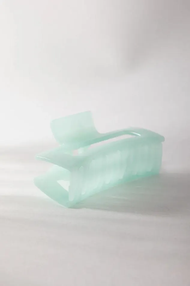 Bohme Hair Accessories Translucent Rectangle Claw Clip In Mint Mint 8211 Women