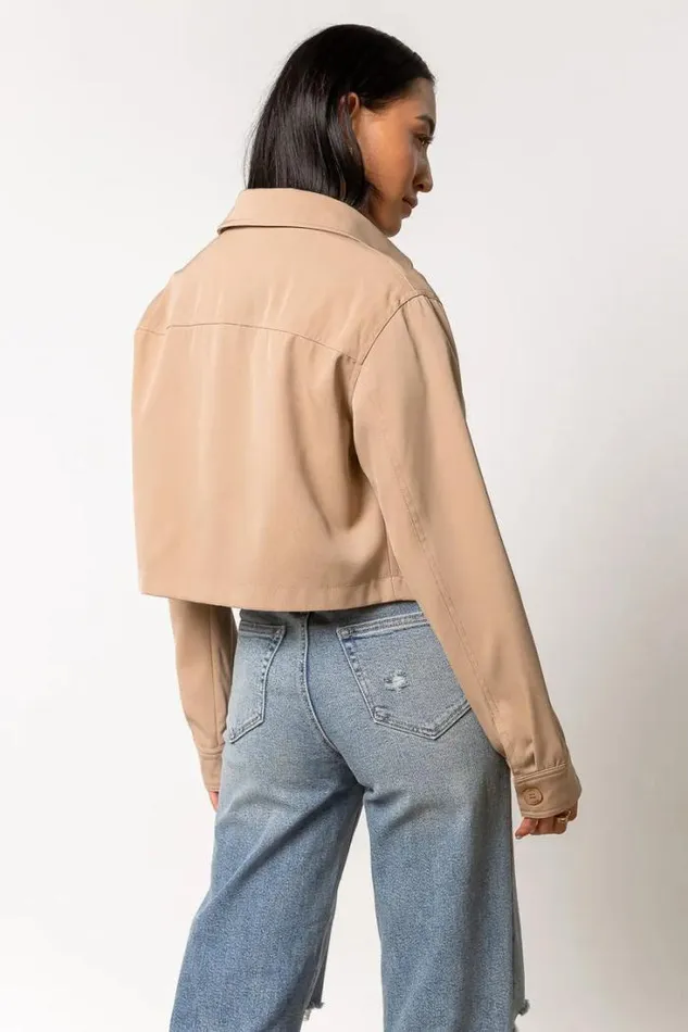 Bohme Jackets and Blazers Zayla Cropped Jacket 8211 FINAL SALE Tan 8211 Women Bohme Jackets and Blazers Zayla Cropped Jacket 8211 FINAL SALE Tan 8211 Women