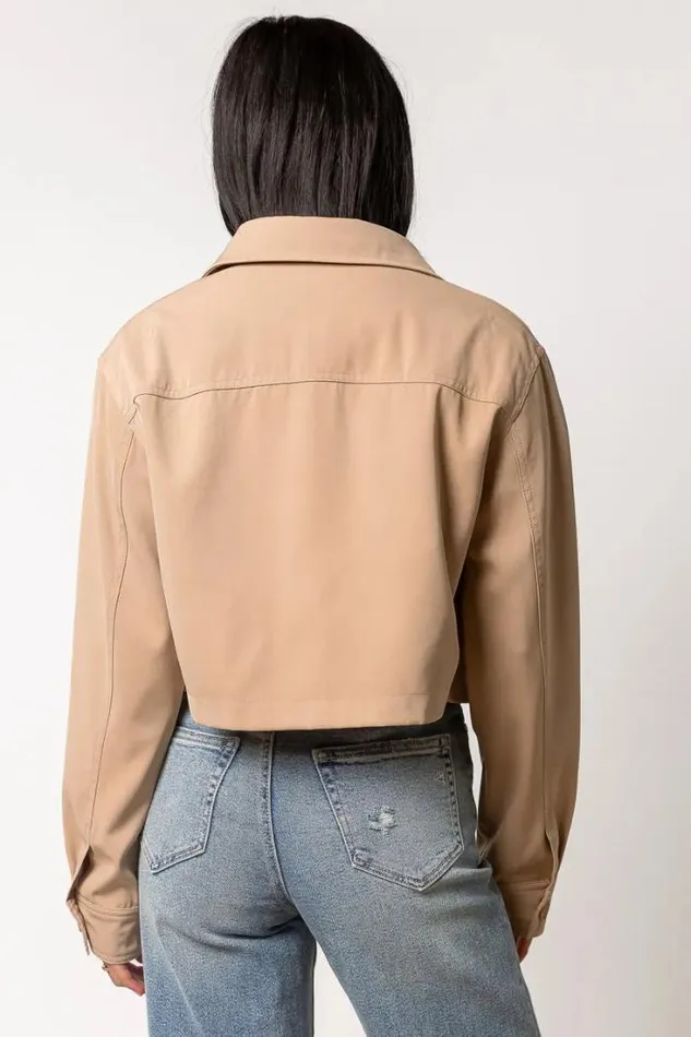 Bohme Jackets and Blazers Zayla Cropped Jacket 8211 FINAL SALE Tan 8211 Women Bohme Jackets and Blazers Zayla Cropped Jacket 8211 FINAL SALE Tan 8211 Women