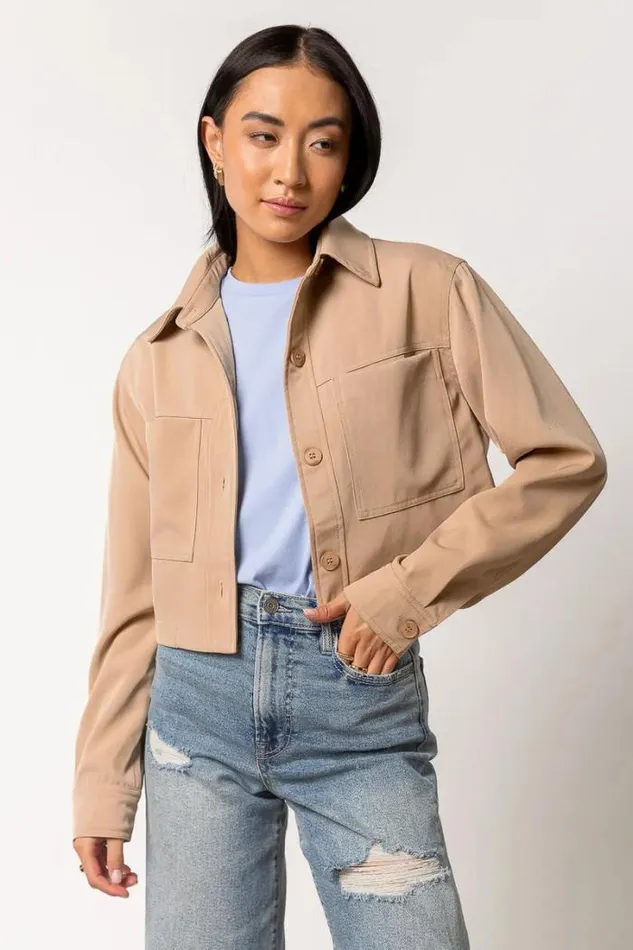 Bohme Jackets and Blazers Zayla Cropped Jacket 8211 FINAL SALE Tan 8211 Women Bohme Jackets and Blazers Zayla Cropped Jacket 8211 FINAL SALE Tan 8211 Women