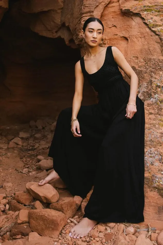 Bohme Jumpsuits and Overalls Hallie Jumpsuit In Black Black 8211 Women Bohme Jumpsuits and Overalls Hallie Jumpsuit In Black Black 8211 Women