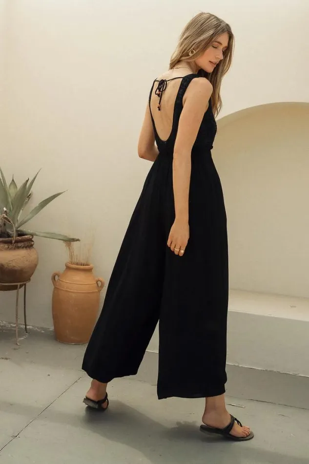 Bohme Jumpsuits and Overalls Hallie Jumpsuit In Black Black 8211 Women Bohme Jumpsuits and Overalls Hallie Jumpsuit In Black Black 8211 Women