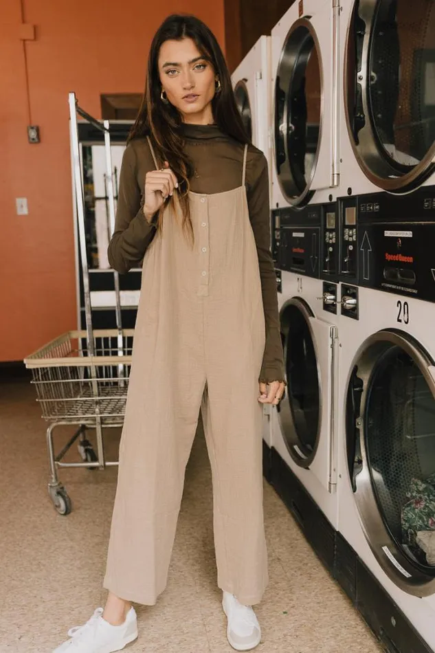 Bohme Jumpsuits and Overalls Mackenzie Jumpsuit In Tan Tan 8211 Women Bohme Jumpsuits and Overalls Mackenzie Jumpsuit In Tan Tan 8211 Women