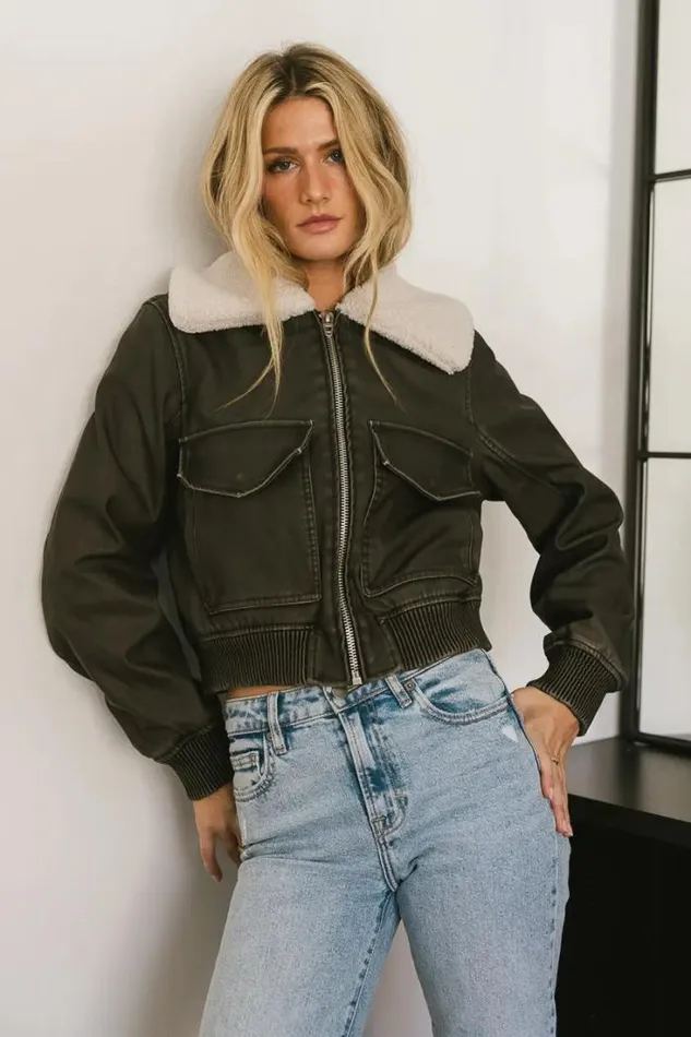 Bohme Outerwear BlankNYC Take Flight Vegan Jacket 8211 FINAL SALE Black 8211 Women Bohme Outerwear BlankNYC Take Flight Vegan Jacket 8211 FINAL SALE Black 8211 Women