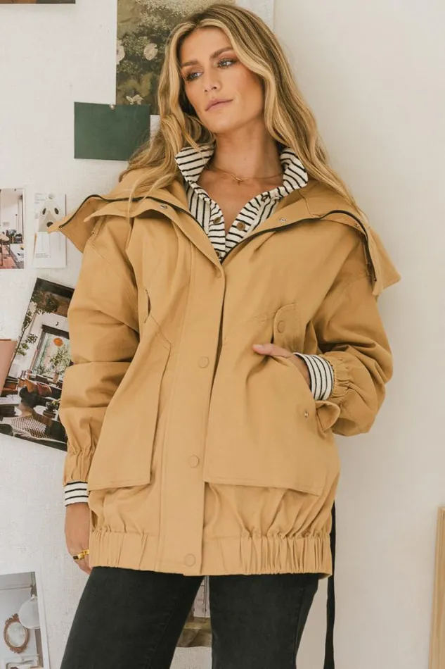 Bohme Outerwear Catherine Hooded Jacket Khaki 8211 Women