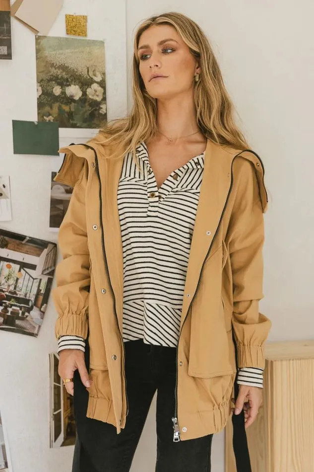 Bohme Outerwear Catherine Hooded Jacket Khaki 8211 Women