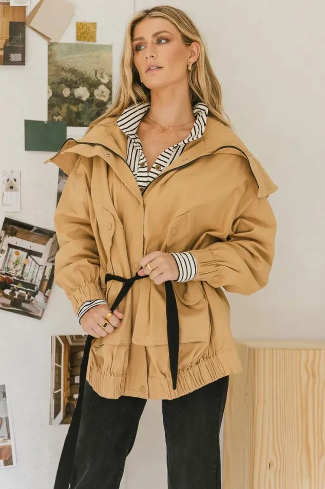Bohme Outerwear Catherine Hooded Jacket Khaki 8211 Women