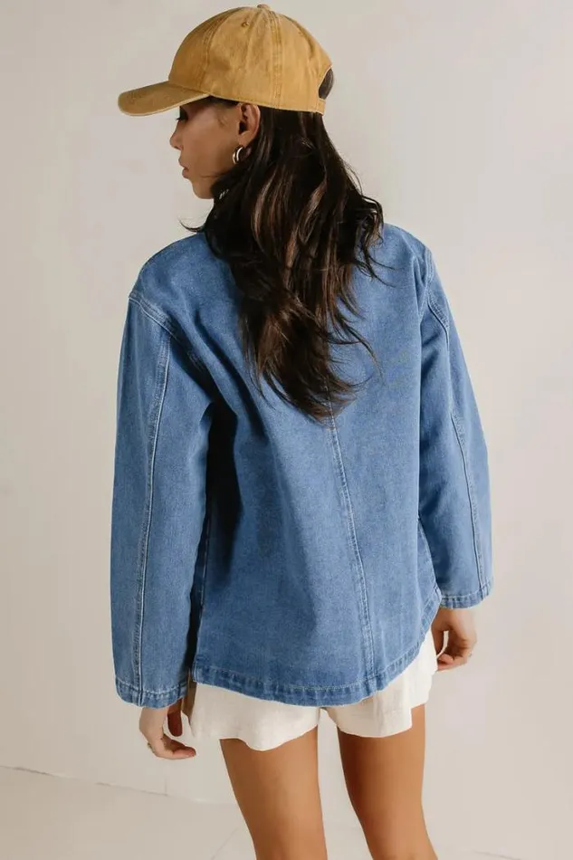 Bohme Outerwear Jasmine Denim Jacket Medium Wash 8211 Women Bohme Outerwear Jasmine Denim Jacket Medium Wash 8211 Women