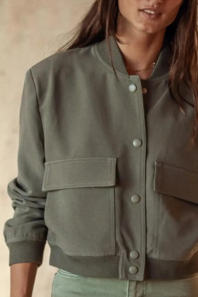 Bohme Outerwear Jocelyn Jacket In Olive Olive 8211 Women Bohme Outerwear Jocelyn Jacket In Olive Olive 8211 Women