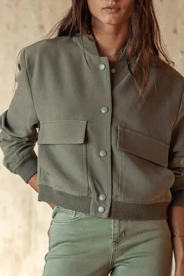 Bohme Outerwear Jocelyn Jacket In Olive Olive 8211 Women Bohme Outerwear Jocelyn Jacket In Olive Olive 8211 Women