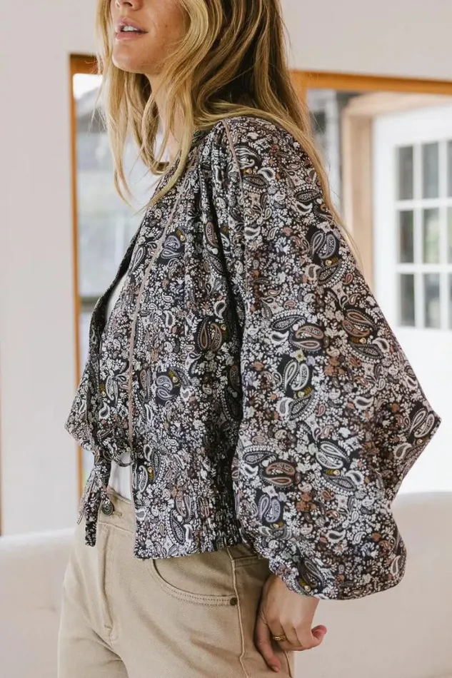 Bohme Outerwear Shannon Paisley Jacket Navy 8211 Women Bohme Outerwear Shannon Paisley Jacket Navy 8211 Women