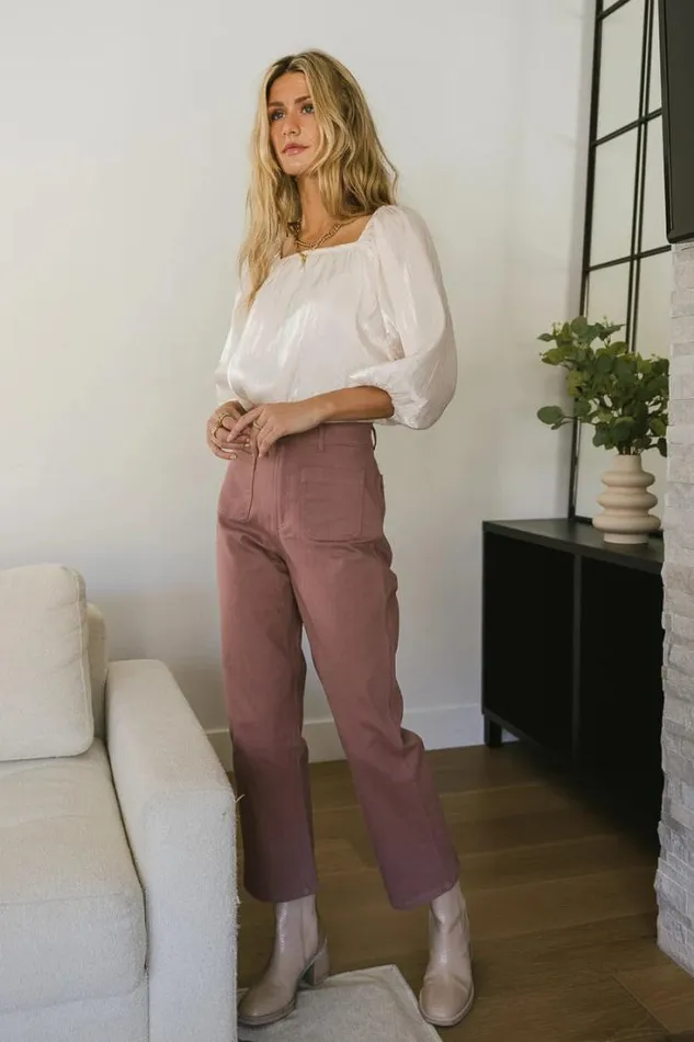 Bohme Pants Magnolia Straight Leg Pants In Mauve Mauve 8211 Women Bohme Pants Magnolia Straight Leg Pants In Mauve Mauve 8211 Women