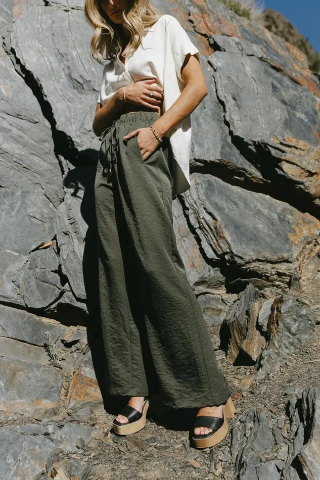 Bohme Pants Mindy Pants In Olive Olive 8211 Women Bohme Pants Mindy Pants In Olive Olive 8211 Women