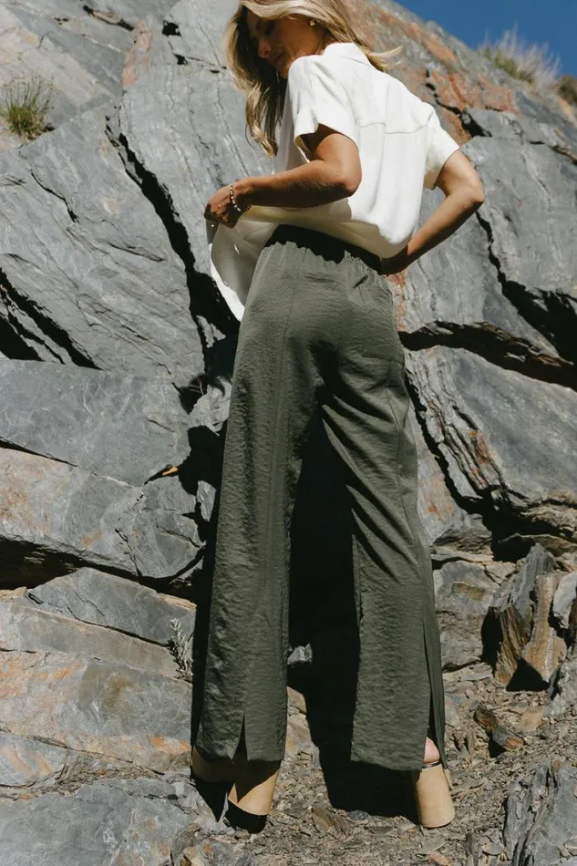Bohme Pants Mindy Pants In Olive Olive 8211 Women Bohme Pants Mindy Pants In Olive Olive 8211 Women