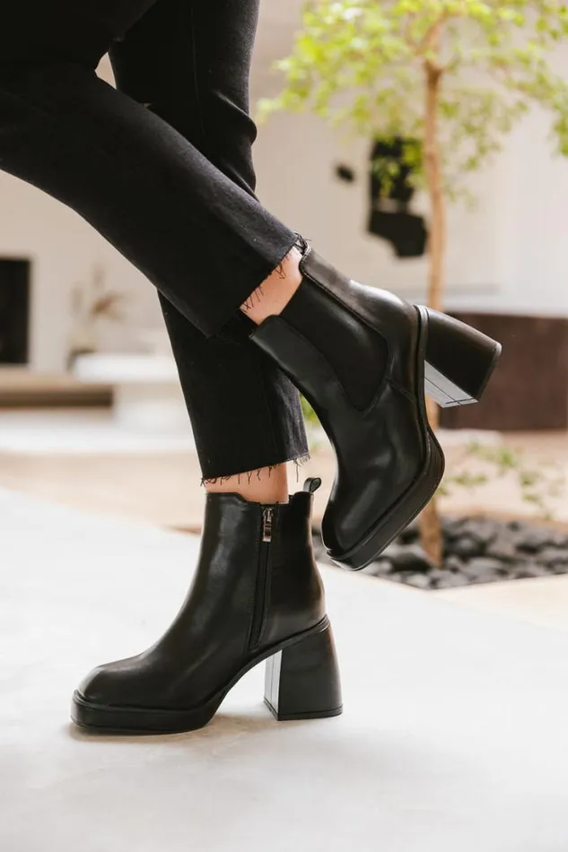 Bohme Shoes Fallon Heeled Boots In Black 8211 FINAL SALE Black 8211 Women
