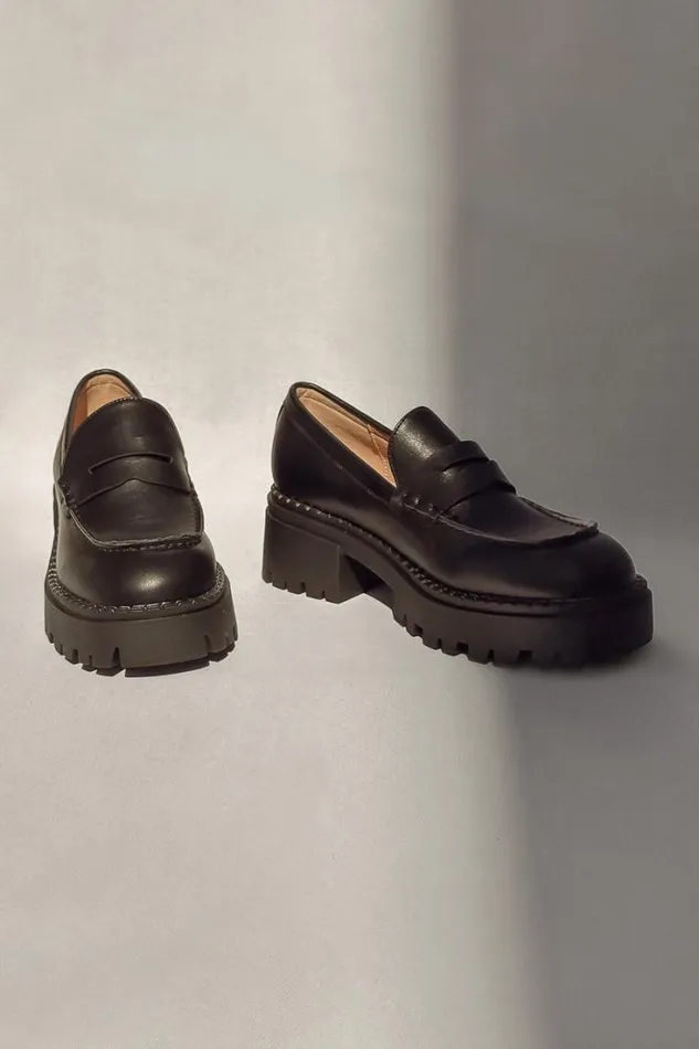 Bohme Shoes Nikia Platform Loafers In Black Black 8211 Women