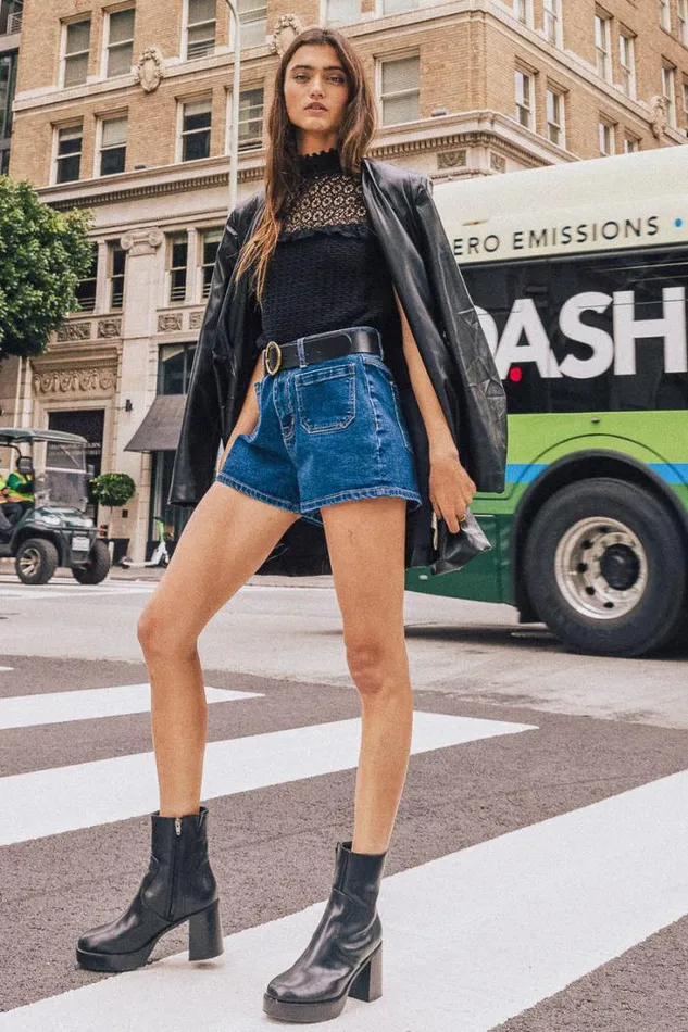 Bohme Shorts Gillian Denim Shorts Dark Wash 8211 Women