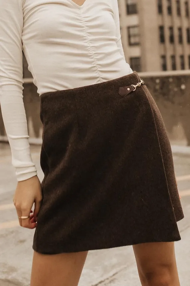 Bohme Skirts Kisha Wool Blend Skirt Brown 8211 Women Bohme Skirts Kisha Wool Blend Skirt Brown 8211 Women
