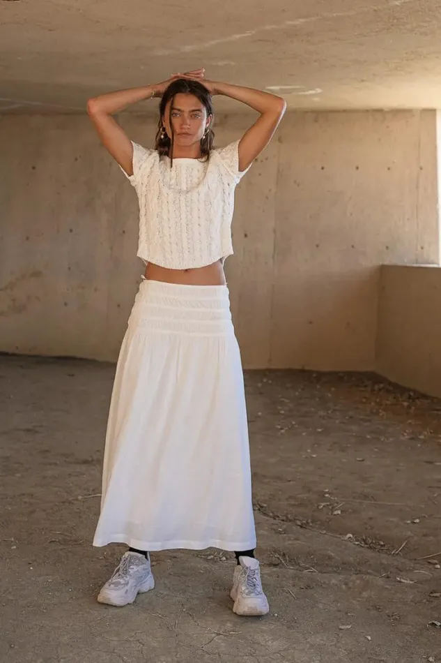 Bohme Skirts Nyla Skirt In Ivory Ivory 8211 Women Bohme Skirts Nyla Skirt In Ivory Ivory 8211 Women