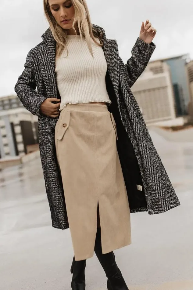 Bohme Skirts Savannah Corduroy Skirt In Beige 8211 FINAL SALE Beige 8211 Women Bohme Skirts Savannah Corduroy Skirt In Beige 8211 FINAL SALE Beige 8211 Women