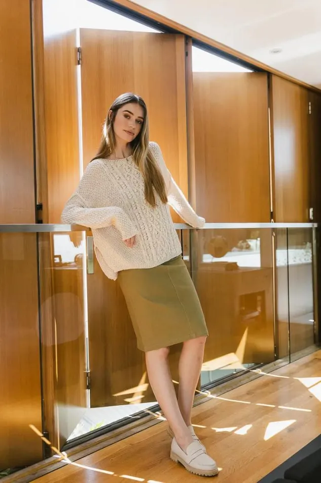 Bohme Skirts Sofia Skirt In Olive Olive 8211 Women