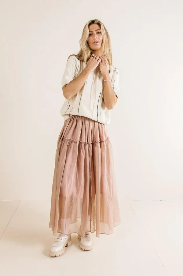 Bohme Skirts Terrin Tulle Skirt In Mauve Mauve 8211 Women