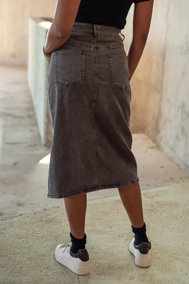 Bohme Skirts Trina Denim Skirt 8211 FINAL SALE Black 8211 Women Bohme Skirts Trina Denim Skirt 8211 FINAL SALE Black 8211 Women