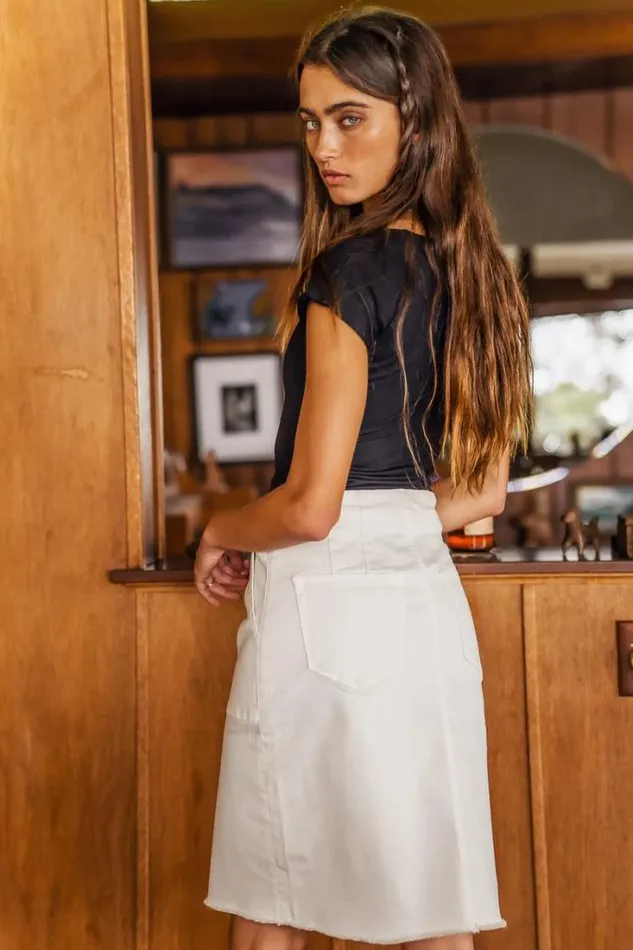 Bohme Skirts Verity Skirt In Cream 8211 FINAL SALE Cream 8211 Women Bohme Skirts Verity Skirt In Cream 8211 FINAL SALE Cream 8211 Women