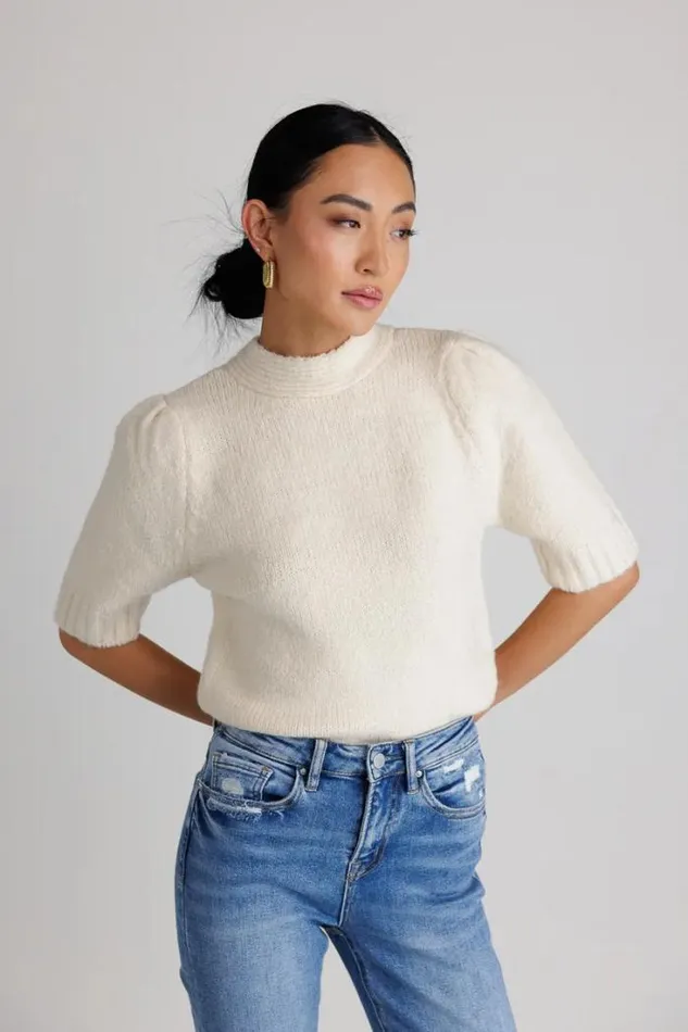 Bohme Sweaters Aysha Tie Back Sweater Ivory 8211 Women Bohme Sweaters Aysha Tie Back Sweater Ivory 8211 Women