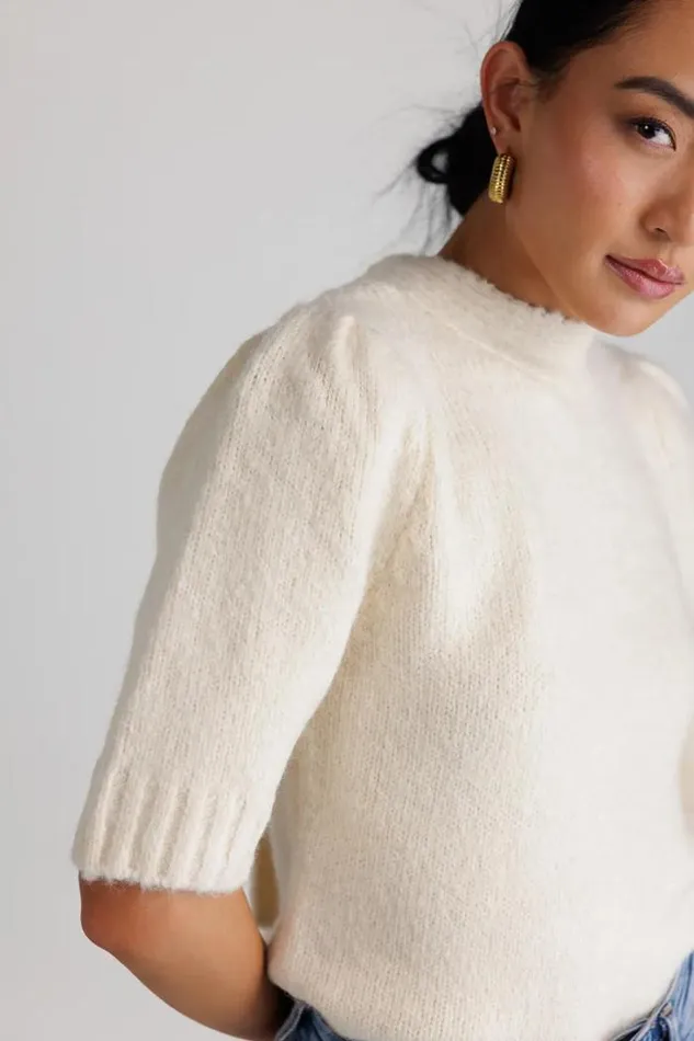 Bohme Sweaters Aysha Tie Back Sweater Ivory 8211 Women Bohme Sweaters Aysha Tie Back Sweater Ivory 8211 Women