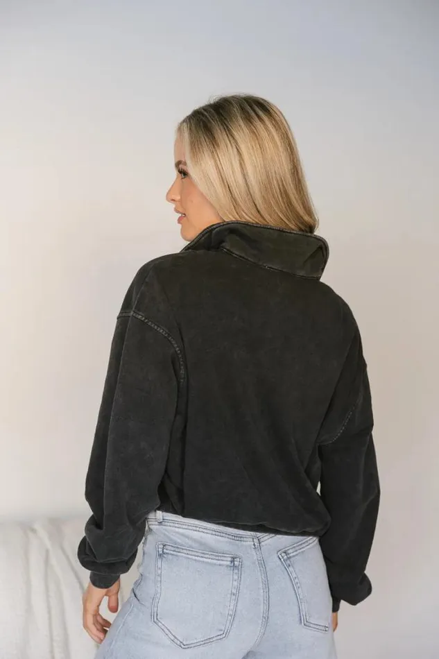 Bohme Sweaters Lorena Quarter Zip In Black 8211 FINAL SALE Black 8211 Women Bohme Sweaters Lorena Quarter Zip In Black 8211 FINAL SALE Black 8211 Women