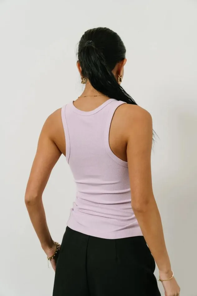 Bohme Tees and Tanks Kendall Tank In Lavender Lavender 8211 Women Bohme Tees and Tanks Kendall Tank In Lavender Lavender 8211 Women