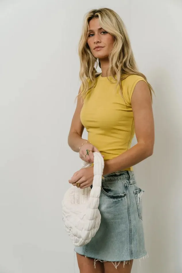 Bohme Tees and Tanks Sadie TShirt In Mustard Mustard 8211 Women