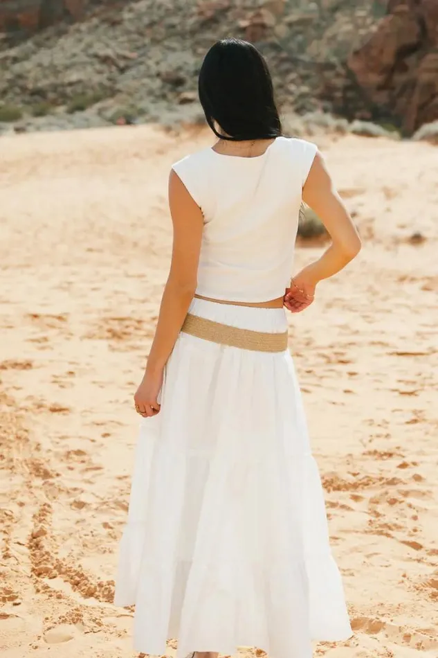 Bohme Tops Aella Ribbed Top In White White 8211 Women Bohme Tops Aella Ribbed Top In White White 8211 Women
