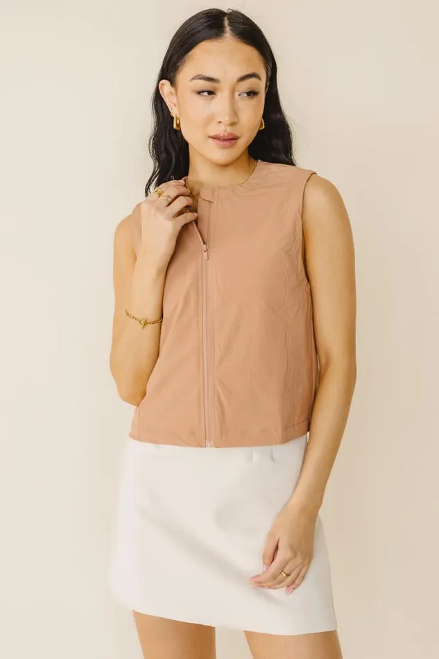 Bohme Tops Amelia Lightweight Vest In Rose 8211 FINAL SALE Rose 8211 Women Bohme Tops Amelia Lightweight Vest In Rose 8211 FINAL SALE Rose 8211 Women