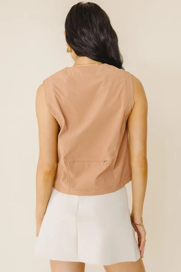 Bohme Tops Amelia Lightweight Vest In Rose 8211 FINAL SALE Rose 8211 Women Bohme Tops Amelia Lightweight Vest In Rose 8211 FINAL SALE Rose 8211 Women