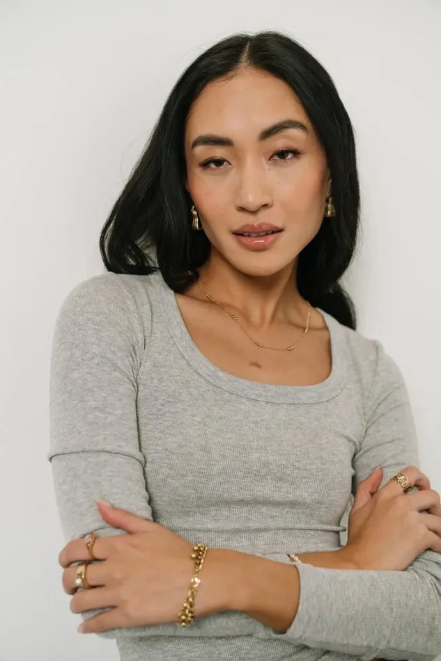 Bohme Tops Audrey Ribbed Top In Grey Grey 8211 Women Bohme Tops Audrey Ribbed Top In Grey Grey 8211 Women